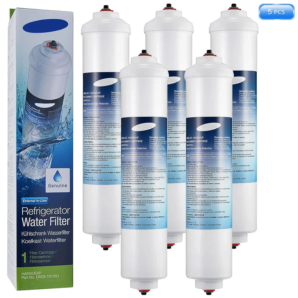CrystalPure HAFEX Pro | Filtre Réfrigérateur Compatible Samsung, LG, GE – Modèle DA29-10105J / WSF-100