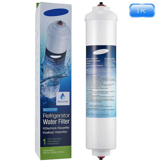 CrystalPure HAFEX Pro | Filtre Réfrigérateur Compatible Samsung, LG, GE – Modèle DA29-10105J / WSF-100