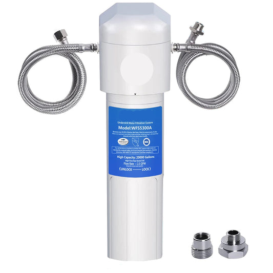 AquaPure WFS5300 | Filtre à Eau Sous Évier 0.5 μm – Certifié NSF/ANSI, Haute Débit & Installation Express