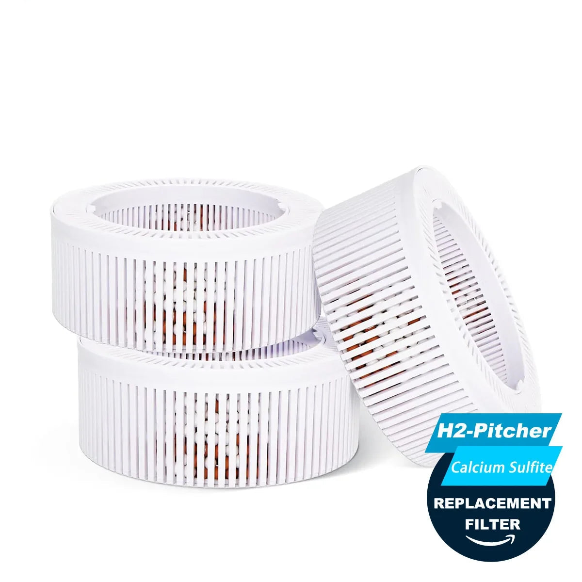 Filtres de rechange YANKE pour carafe hydrogénée | Filtration calcium sulfite anti-chlore & ozone – pack 3 ou 5