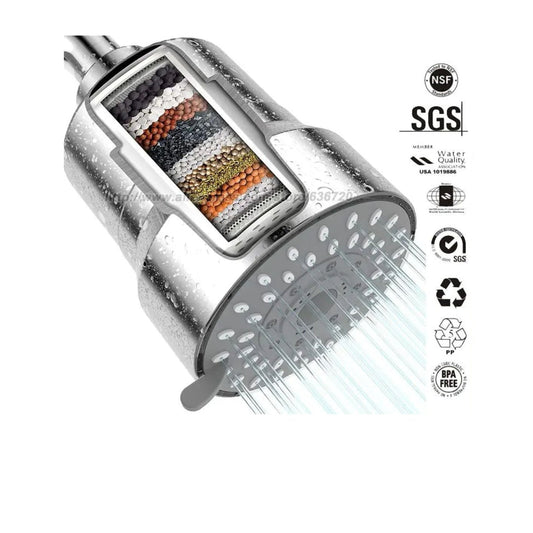 Douche filtrante GERWELL HL46 | 3 modes haute pression – Filtration anti-chlore, calcaire & métaux lourds
