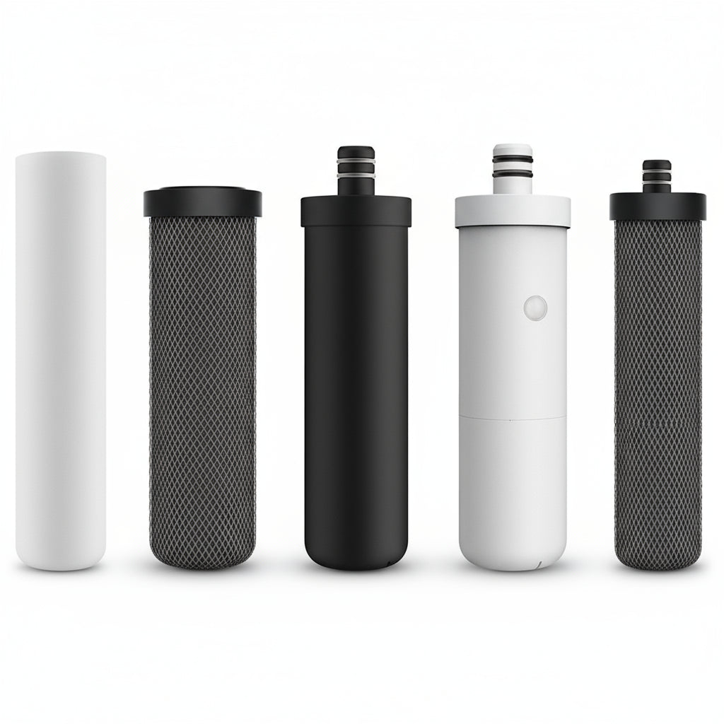 PureSteel UF 1000 | Filtre à Eau Sous Évier Inox 0.01 μm – 5 Étapes Ultra-Filtration Sans Électricité