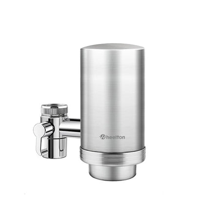 Wheelton PureSteel F201/F202 | Filtre à Eau de Robinet Inox – Charbon Actif & Céramique | Eau Pure & Sans Chlore