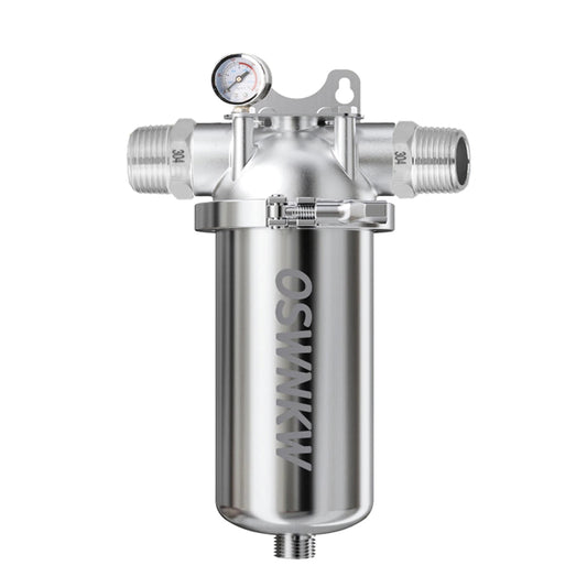 AquaSteel ProGuard | Filtre Central Inox 316 40 µm – Préfiltration Domestique Anti-Sédiments & Anti-Rouille