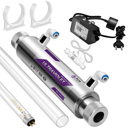 UV ProClean | Stérilisateur d’Eau Inox 11W – Désinfection 99,99 % sans Produits Chimiques