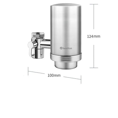 Wheelton PureSteel F201/F202 | Filtre à Eau de Robinet Inox – Charbon Actif & Céramique | Eau Pure & Sans Chlore