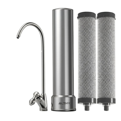 Purificateur d’Eau “ALTHY U200PRO” | Filtration 5 en 1 Inox – Eau Pure Sous Évier 3 L/min