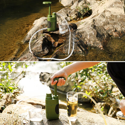 Filtre à Eau Portable “SurvivorFlow 5000” | Purificateur de Camping & Survie – 5000L, Ultra Résistant