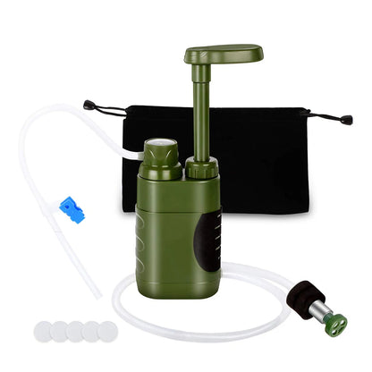 Filtre à Eau Portable “SurvivorFlow 5000” | Purificateur de Camping & Survie – 5000L, Ultra Résistant