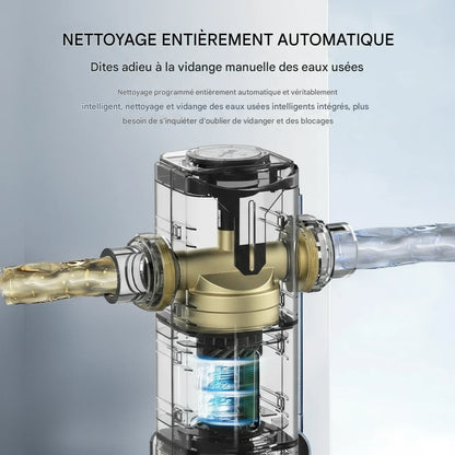 Brova SmartFlow 8000 | Filtre Central Inox Auto-Nettoyant – Débit 8000L/h – Préfiltration Domestique