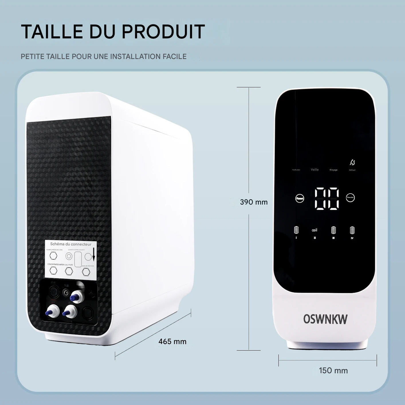 AquaSmart RO600 Pro | Osmoseur Intelligent Sans Réservoir 600 GPD – Eau Pure & Alcaline