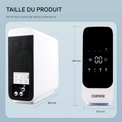 AquaSmart RO600 Pro | Osmoseur Intelligent Sans Réservoir 600 GPD – Eau Pure & Alcaline