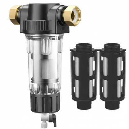 AquaGuard AL-PRE1 | Préfiltre Central Inox 40 µm – Rétrolavage Facile & Protection Maison