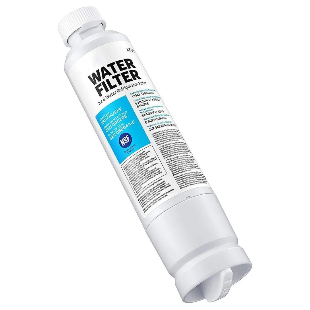 Crystal Filter CRF3699 | Filtre Réfrigérateur Compatible Samsung GE – Charbon Actif, Réduction Chlore & Goût
