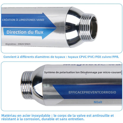 AquaMag IPSE 100 | Adoucisseur Magnétique Sans Sel – Anti-Tartre Écologique & Entretien Zéro
