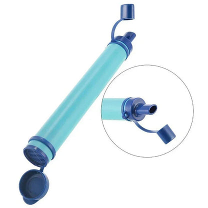 Paille Filtrante “AquaRescue Mini” | Filtre à Eau Portable 4 Étapes – Camping & Survie