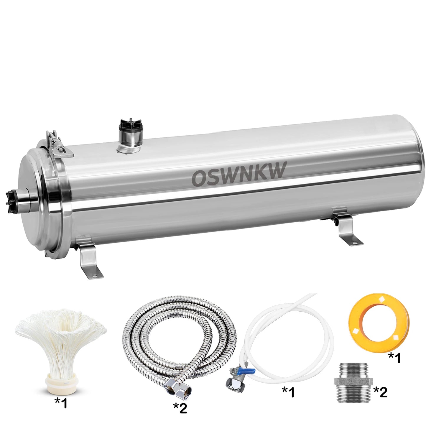 AquaSteel PVDF Pro Series | Filtre d’Eau Central Inox 0,01 μm – CL1000L, CL3000L, CL8000L