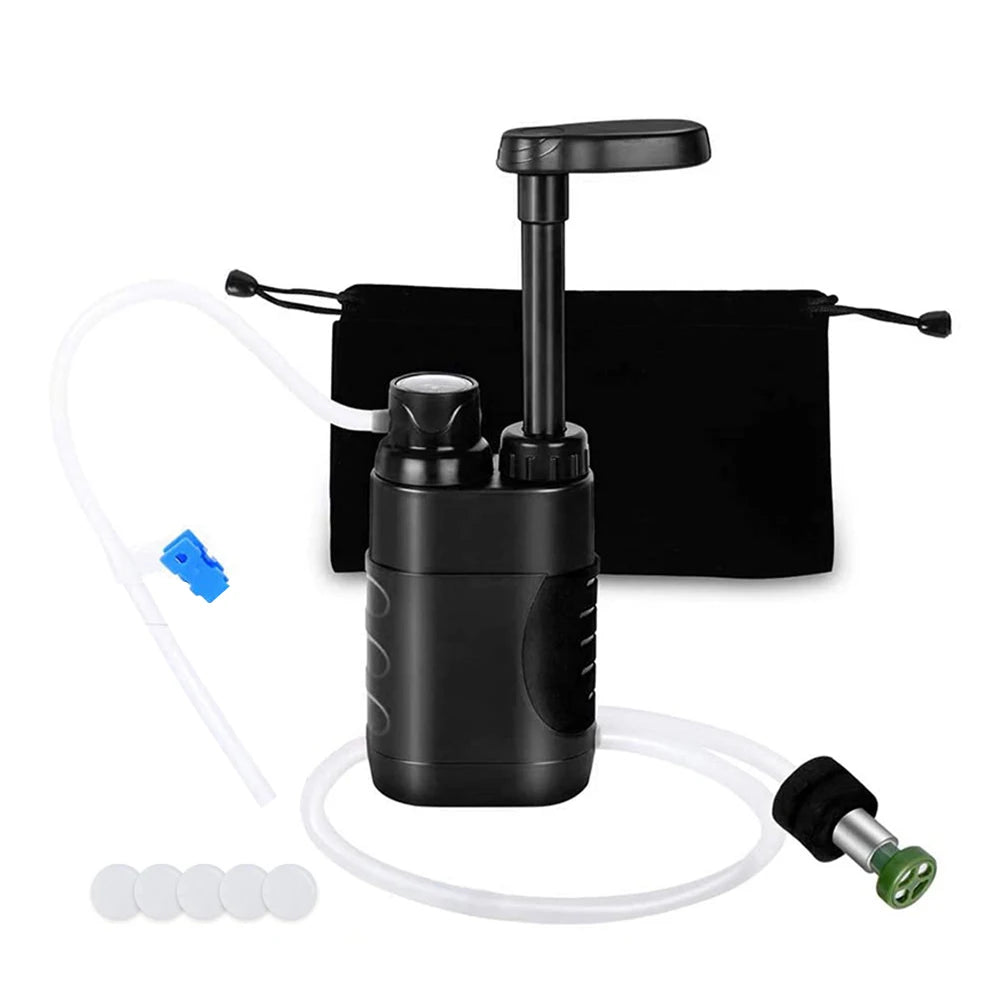 Filtre à Eau Portable “SurvivorFlow 5000” | Purificateur de Camping & Survie – 5000L, Ultra Résistant