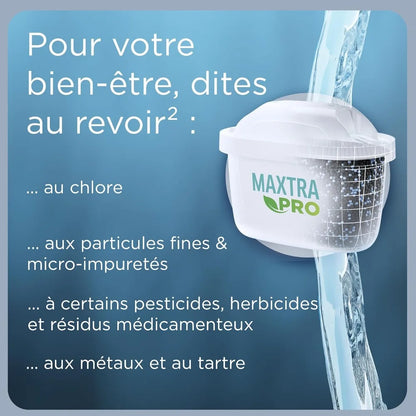 Carafe filtrante BRITA Glass 2.5L | Filtration anti-PFAS, chlore & calcaire – Design & durabilité