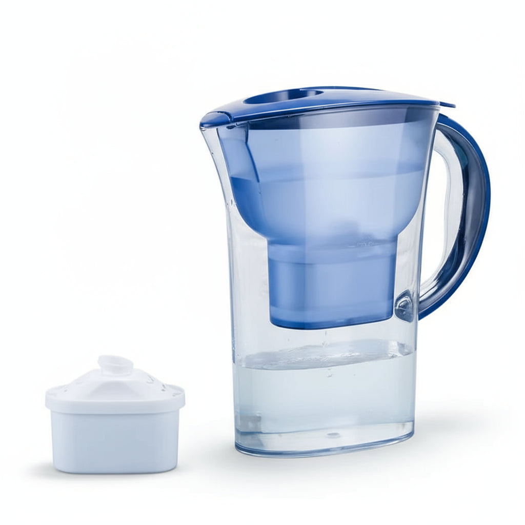 PureZen Max | Carafe Filtrante Anticalcaire & Stérilisante – Réduction du Chlore et Impuretés