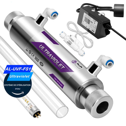 UV ProClean | Stérilisateur d’Eau Inox 11W – Désinfection 99,99 % sans Produits Chimiques