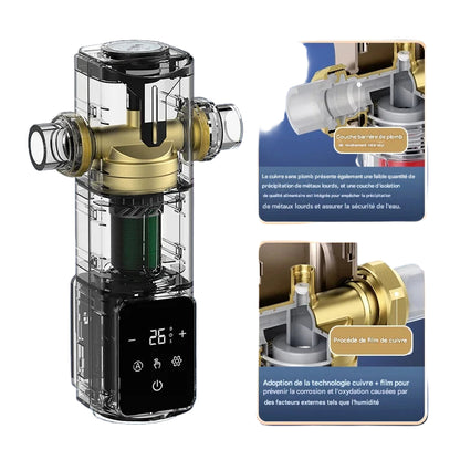 Brova SmartFlow 8000 | Filtre Central Inox Auto-Nettoyant – Débit 8000L/h – Préfiltration Domestique