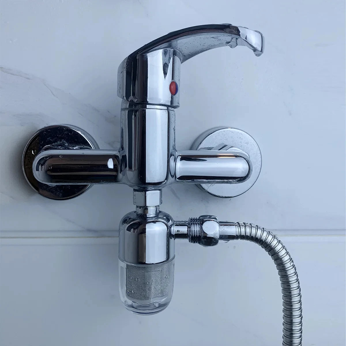 Filtre d’Eau Inox “AquaShield 316” | Anti-Calcaire & Purificateur Universel pour Robinet et Douche