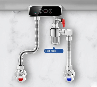 Filtre d’Eau Inox “AquaShield 316” | Anti-Calcaire & Purificateur Universel pour Robinet et Douche