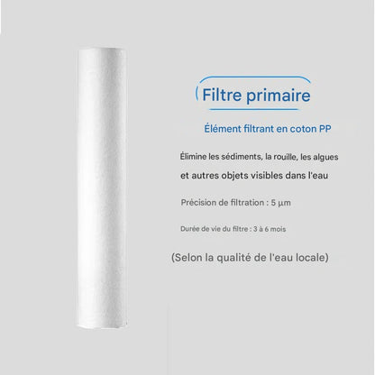 EIREE PureSteel H501 | Filtre à Eau Sous Évier Inox 5 Étapes – LED & Manomètre | Eau Pure, Minéralisée & Sans Électricité