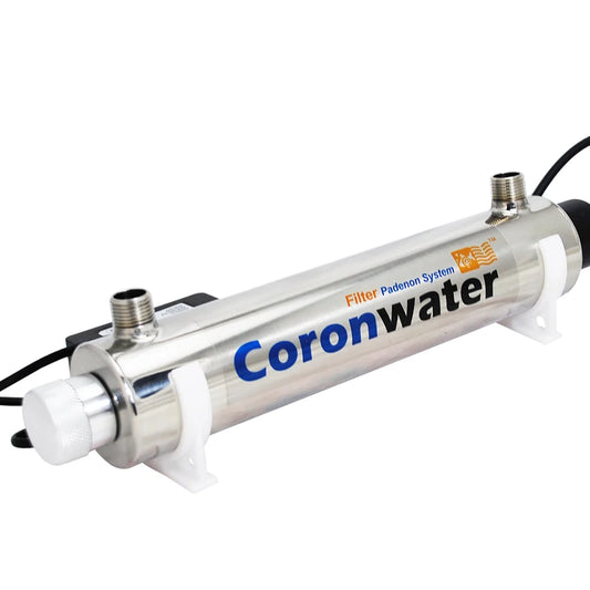 PureWave UV-Pro 2GPM | Stérilisateur UV Inox 304 – Désinfection de l’Eau Sans Chlore – 99,9 % Bactéries Éliminées