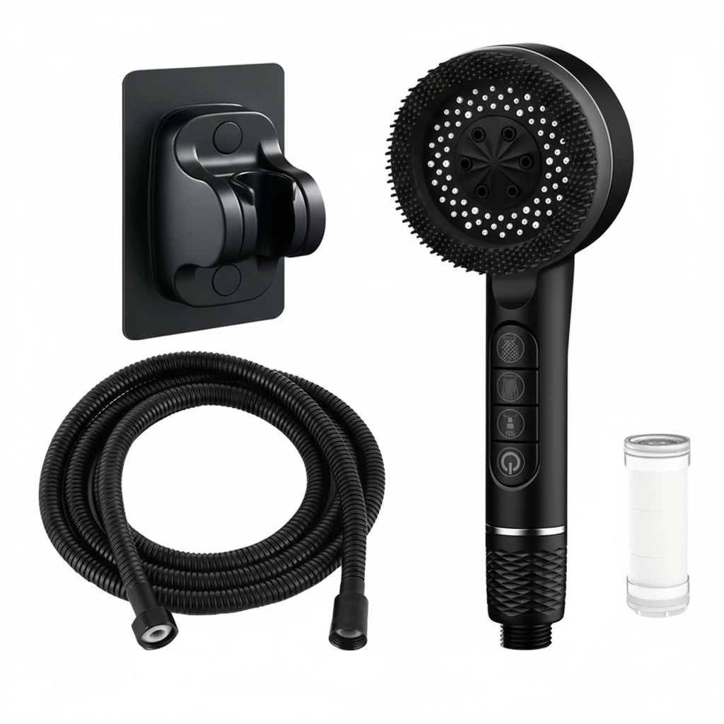 Pommeau de douche filtrant 4 modes Supercharged | Haute pression, économie d’eau & filtration douce