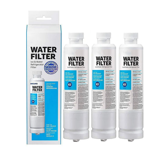 Crystal Filter CRF3699 | Filtre Réfrigérateur Compatible Samsung GE – Charbon Actif, Réduction Chlore & Goût
