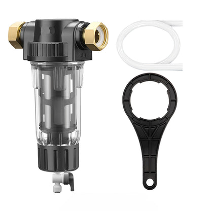 AquaGuard AL-PRE1 | Préfiltre Central Inox 40 µm – Rétrolavage Facile & Protection Maison