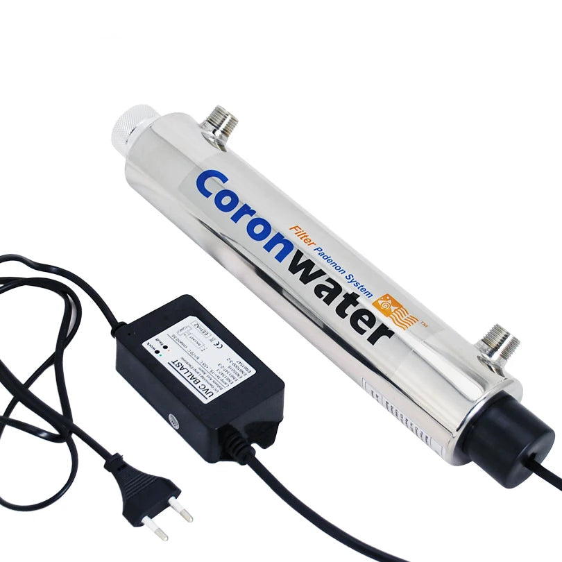 PureWave UV-Pro 2GPM | Stérilisateur UV Inox 304 – Désinfection de l’Eau Sans Chlore – 99,9 % Bactéries Éliminées